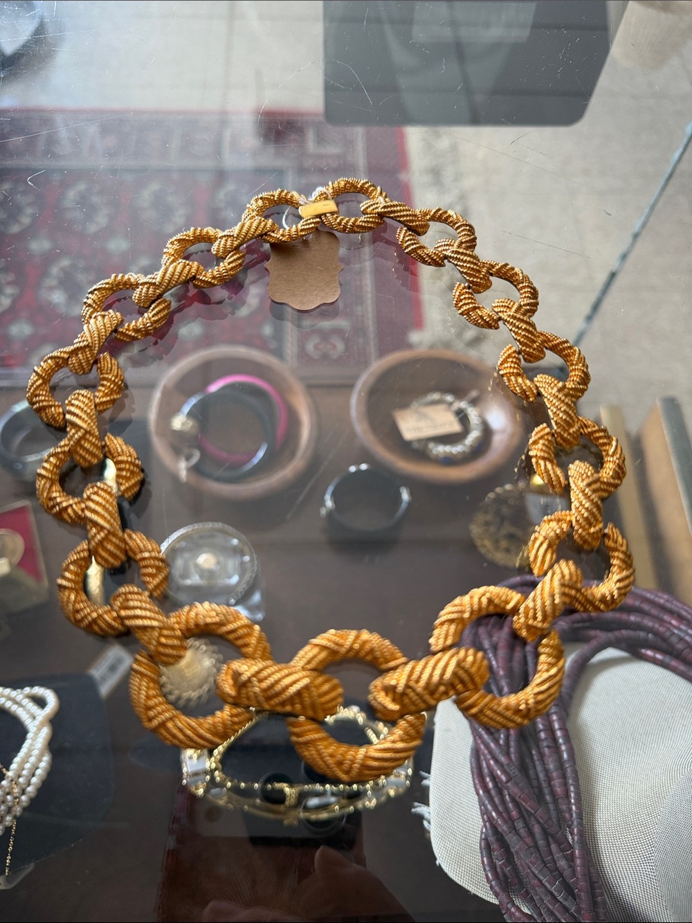 Gold-Tone Rope Link Necklace - Women Jewelry